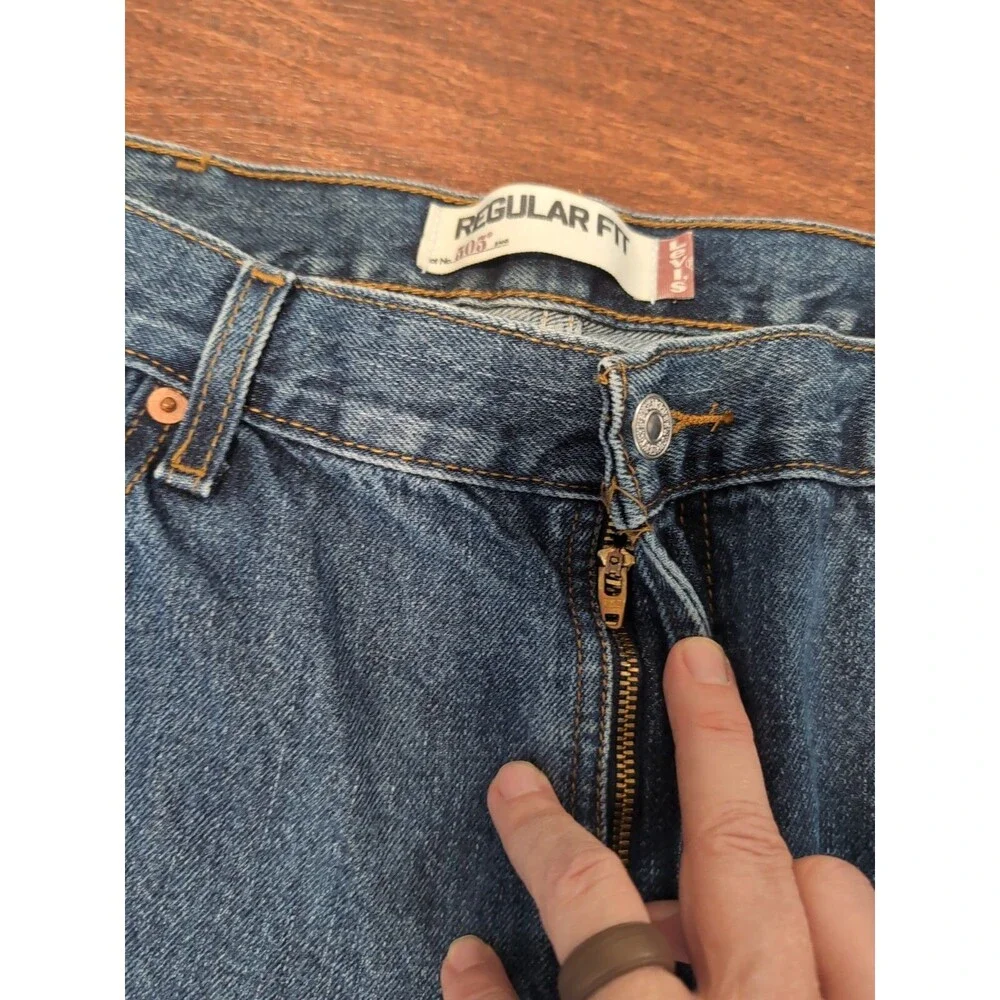 Levi's 505 Mens Jeans 40x32 Regular Fit Straight Leg Blue